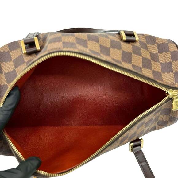 LOUIS VUITTON Brown Damier Leather Papillon 30 Pouch - Picture 9 of 9